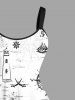 Plus Size Skull Octopus Pirate Sailboat Print Hawaii Cruise A Line Tank Dress -  