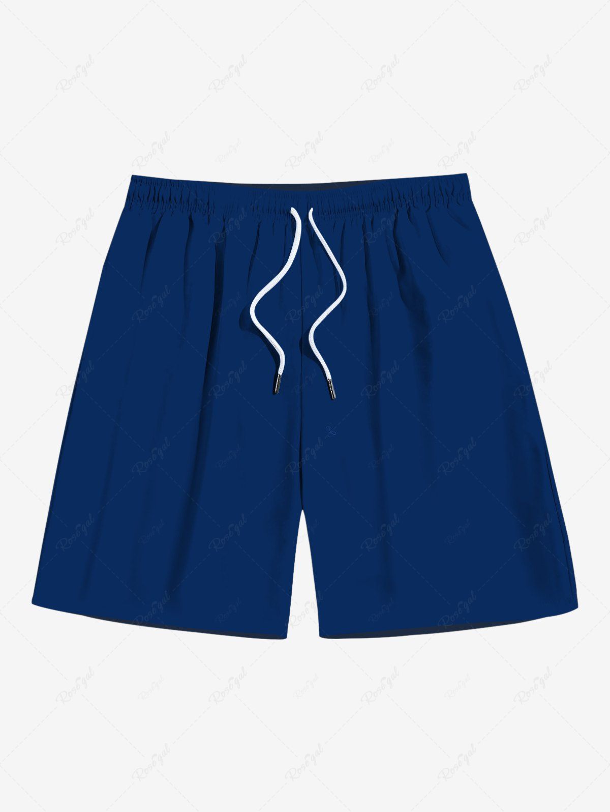 Affordable Plus Size Solid Color Beach Shorts For Men  