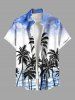 Coconut Tree Sea Waves Cloud Print Plus Size Matching Hawaii Beach Outfit For Couples -  