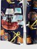 Sailboat Anchor Print Plus Size Matching Hawaii Cruise Beach Outfit For Couples -  