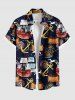 Sailboat Anchor Print Plus Size Matching Hawaii Cruise Beach Outfit For Couples -  