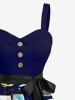 Sailboat Anchor Print Plus Size Matching Hawaii Cruise Beach Outfit For Couples -  