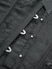 Plus Size Floral Jacquard Lace-up Grommets Bowknot Pleated Trim Corset -  