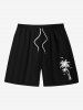 Coconut Tree Sea Sun Print Plus Size Matching Hawaii Beach Outfit For Couples -  