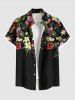 Hibiscus Flower Leaf Tropical Print Plus Size Matching Hawaii Beach Outfit For Couples -  