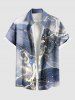 Matching Hawaii Shirt and Romper Plus Size Beach Outfit Satellite Map Galaxy Printed for Couples -  