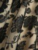 Robe camisole superposée en dentelle florale nouée en A - café lumière M