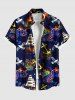 Dragon Anchor Sailboat Bird Print Plus Size Matching Hawaii Cruise Beach Outfit For Couples -  