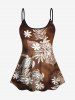 Flower Turtle Tie Dye Ombre Print Shirt Swimsuit Shorts Plus Size Matching Hawaii Beach Outfit -  