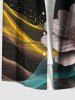 Flower Glitter Light Beam Print Plus Size Matching Hawaii Beach Outfit For Couples -  