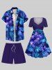 Plus Size Solid Color Drawstring Pockets Beach Shorts For Men -  