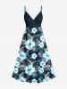 Hibiscus Flower Leaf Tropical Print Plus Size Matching Hawaii Beach Outfit For Couples -  