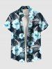 Hibiscus Flower Leaf Tropical Print Plus Size Matching Hawaii Beach Outfit For Couples -  