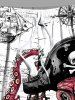 Plus Size Octopus Pirate Ship Rudder Cruise Print Hawaii Beach Shorts For Men -  