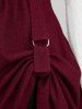 Plus Size Medieval Renaissance Off The Shoulder Flare Sleeves Dress - Pirate Wench Tavern Maid Costume -  
