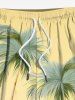 Plus Size Coconut Tree Ombre Print Hawaii Beach Shorts For Men -  