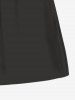 Short de plage uni grande taille avec cordon de serrage et poches pour homme - Noir 7XL