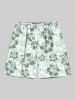Ombre Hibiscus Flower Print Plus Size Matching Hawaii Beach Outfit For Couples -  