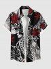 Tropical Leaf Hibiscus Flower Ethnic Print Plus Size Matching Hawaii Beach Outfit For Couples -  
