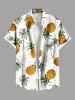 Coconut Tree Pineapple Print Plus Size Matching Hawaii Beach Outfit For Couples -  