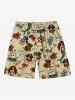 Tenue de plage hawaïenne assortie grande taille pour couple, motif tête de mort, pirate, rose, fleur, bateau, gouvernail, sirène, croisière - café lumière 