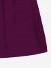 Plus Size Solid Color Drawstring Pocket Beach Shorts For Men -  