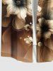 Plus Size Flowers Pearl Ombre Print Buttons Pocket Hawaii Shirt For Men -  
