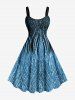 Curve Pattern Sparkling Sequin 3D Print Plus Size Matching Outfit For Couples -  
