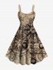 Travel Sea Nautical Compass Cruise Print Plus Size Matching Beach Outfit For Couples -  