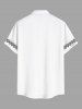 Plus Size Ethnic Pattern Tribal Print Buttons Pocket Hawaii Shirt For Men -  
