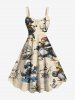 Duck Pirate Anchor Ship Rudder Print Plus Size Matching Hawaii Beach Outfit For Couples -  