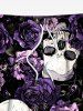 Plus Size Skulls Rose Flowers Print Hawaii Beach Shorts For Men -  