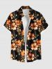 Hibiscus Flower Leaf Branch Print Plus Size Matching Hawaii Beach Outfit For Couples -  