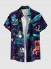 Shark Squid Jellyfish Print Plus Size Matching Hawaii Sea Creatures Beach Outfit For Couples -  