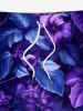 Hibiscus Flowers Leaf Tropical Print Plus Size Matching Hawaii Beach Outfit For Couples -  