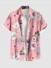 Hibiscus Flower Tropical Leaf Print Plus Size Matching Hawaii Beach Outfit For Couples -  