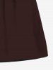 Short de plage uni grande taille avec cordon de serrage et poches pour homme - Café profond 6XL