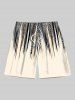 Scarf Pattern Design Geometric Stripes Print Plus Size Matching Hawaii Beach Outfit For Couples -  