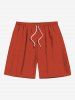 Tropical Leaf Hibiscus Flower Print Plus Size Matching Hawaii Beach Outfit For Couples -  