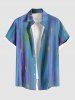 Glitter Ombre Meteor Print Plus Size Matching Hawaii Beach Outfit For Couples -  