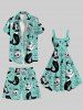 Plus Size Skulls Mermaid Star Anchor Bowknot Print Hawaii Beach Shorts For Men -  