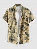 Pineapple Skulls Flowers Leaf Flamingo Print Plus Size Matching Hawaii Beach Outfit For Couples -  