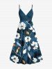 Hibiscus Flower Leaf Ombre Print Plus Size Matching Hawaii Beach Outfit For Couples -  