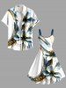 Plus Size Flowers Geometric Pattern Metallic Print Hawaii Tank Dress -  