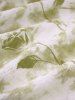 Plus Size Tie Dye Flowers Leaf Print Ruched Cinched Pockets Milkmaid Dress -  