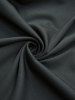 Manteau uni grande taille à fermeture éclair étoile, bordure en fourrure, capuche et manches longues - Noir 1X | US 14-16