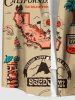 Plus Size Coconut Tree Hibiscus Flowers Flamingo Print Buttons Pocket Hawaii Shirt For Men -  
