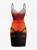 Plus Size Coconut Tree Sun Seascape Print Convertible Beach Cover -  