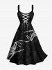 Skeleton Lover Print Plus Size Matching Outfit For Couples -  