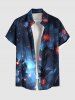 Hibiscus Flowers Light Spot Print Plus Size Matching Hawaii Beach Outfit For Couples -  